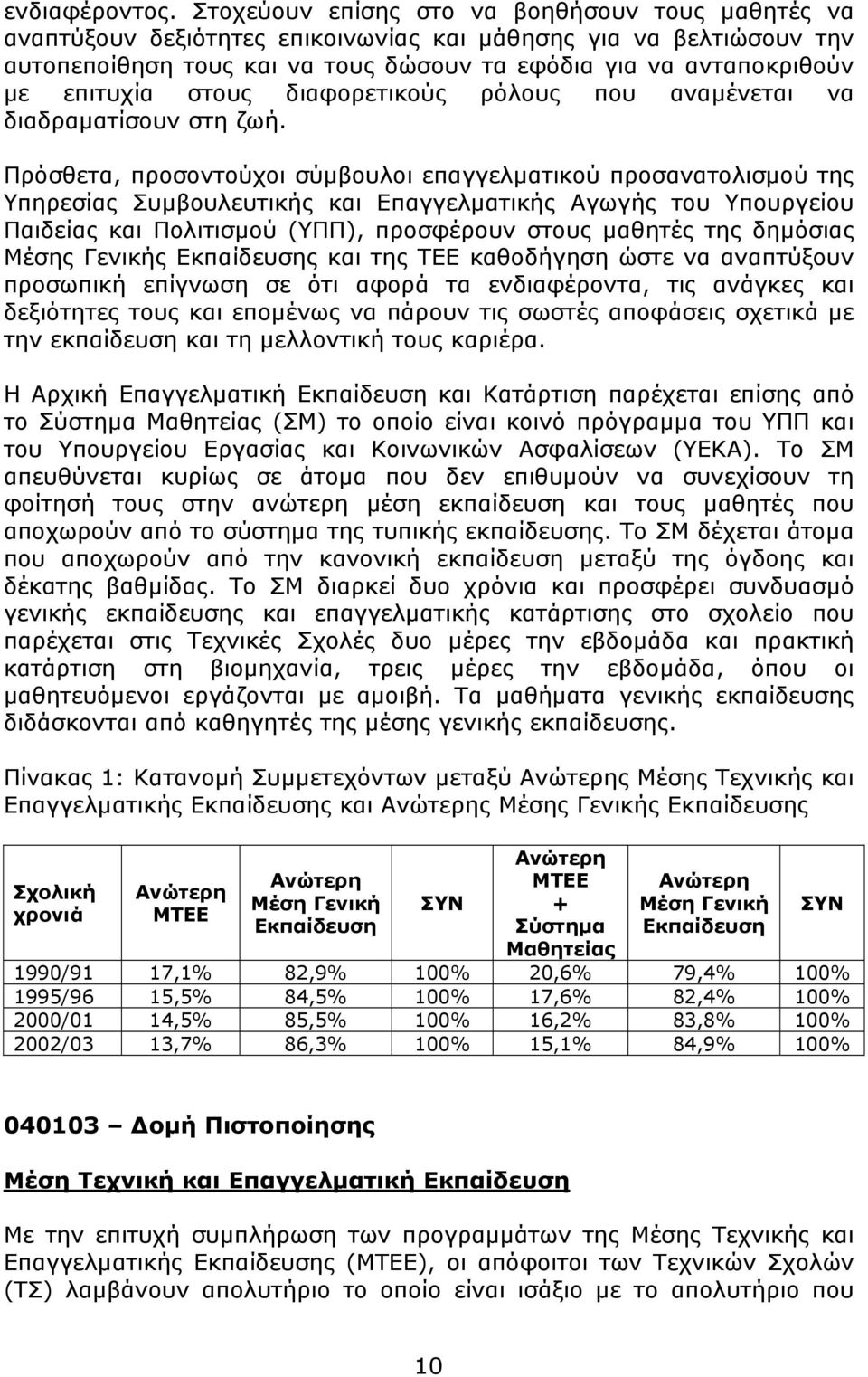 στους διαφορετικούς ρόλους που αναμένεται να διαδραματίσουν στη ζωή.