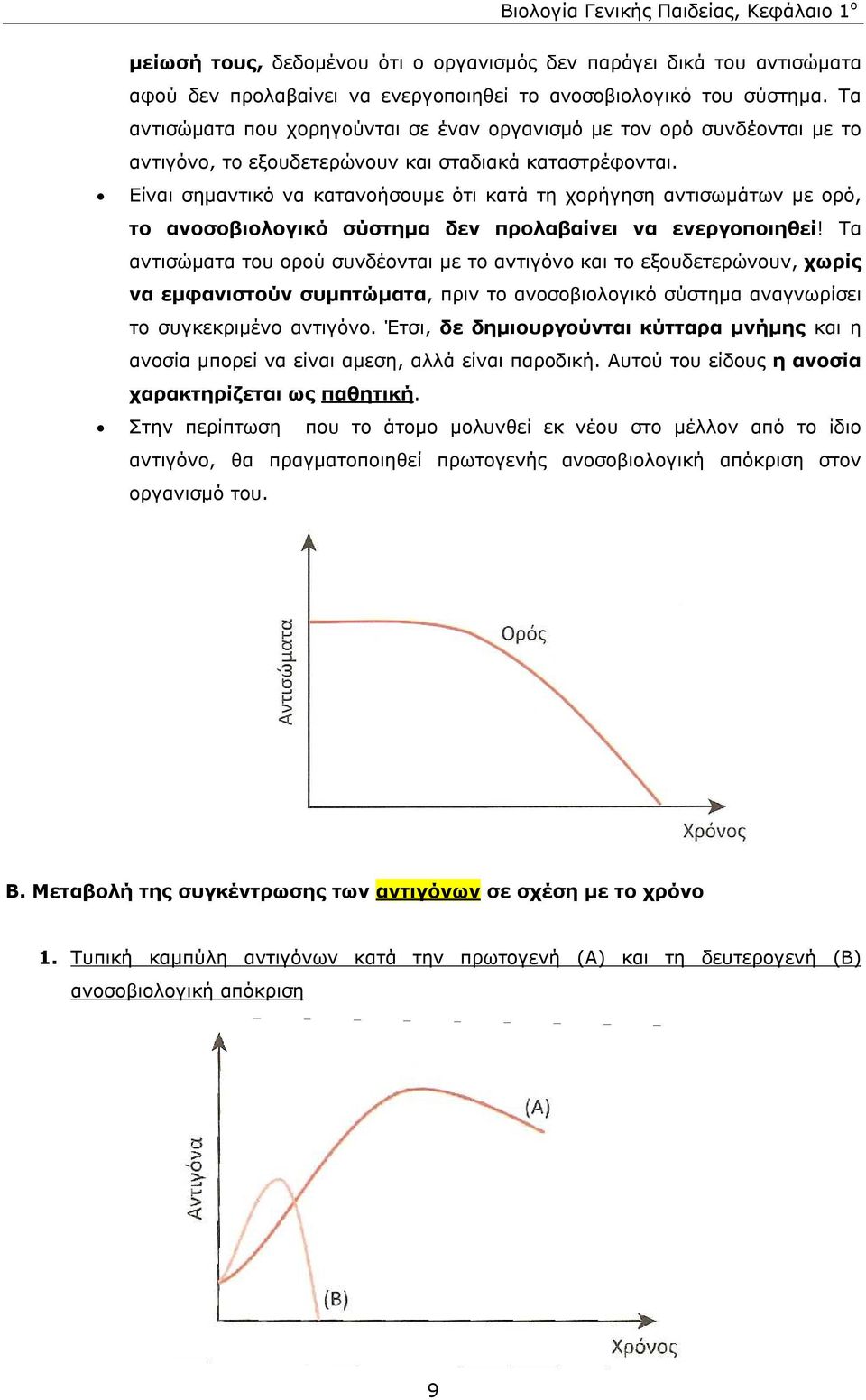 Είναι σηµαντικό να κατανοήσουµε ότι κατά τη χορήγηση αντισωµάτων µε ορό, το ανοσοβιολογικό σύστηµα δεν προλαβαίνει να ενεργοποιηθεί!