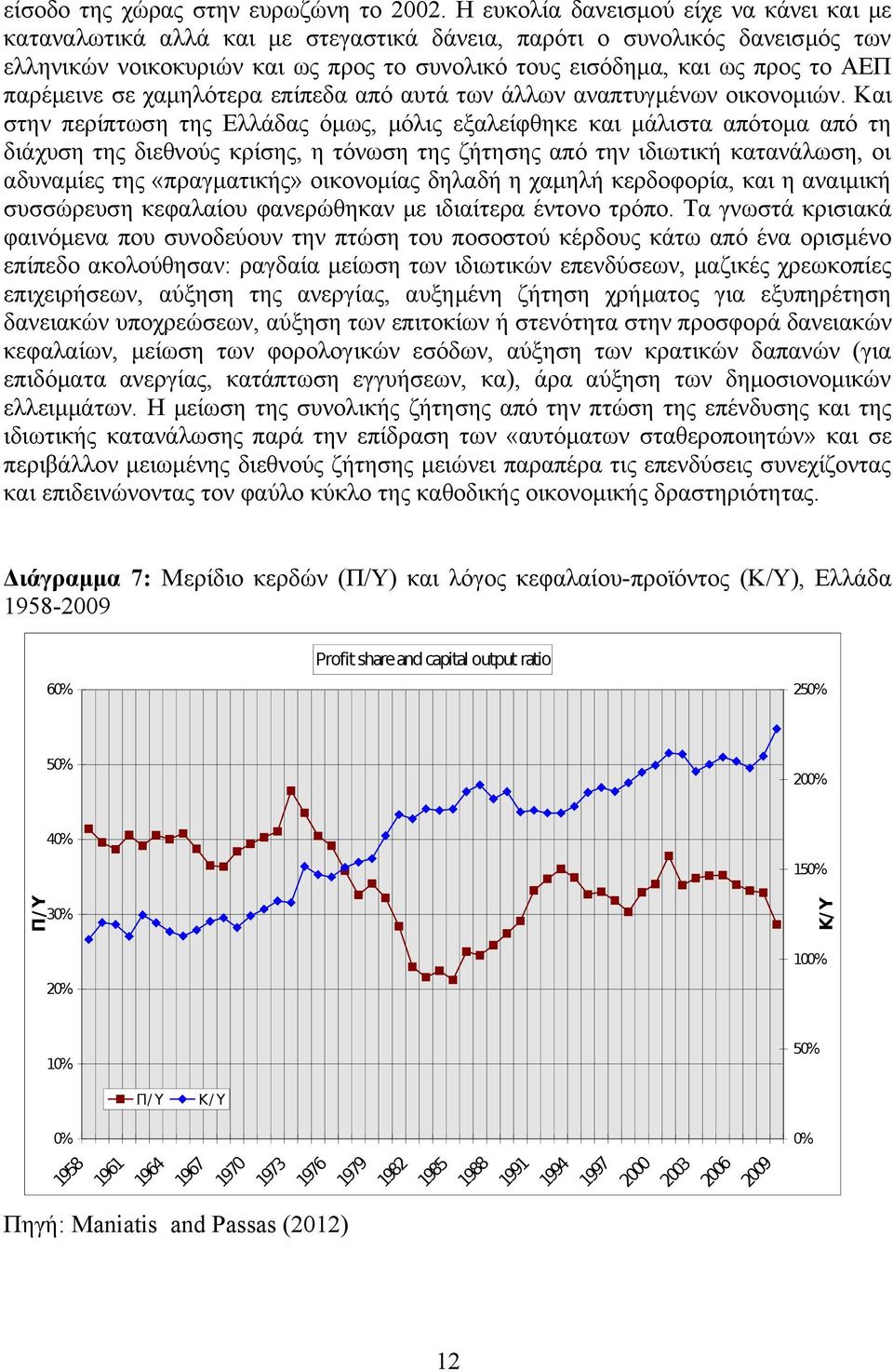 παρέμεινε σε χαμηλότερα επίπεδα από αυτά των άλλων αναπτυγμένων οικονομιών.