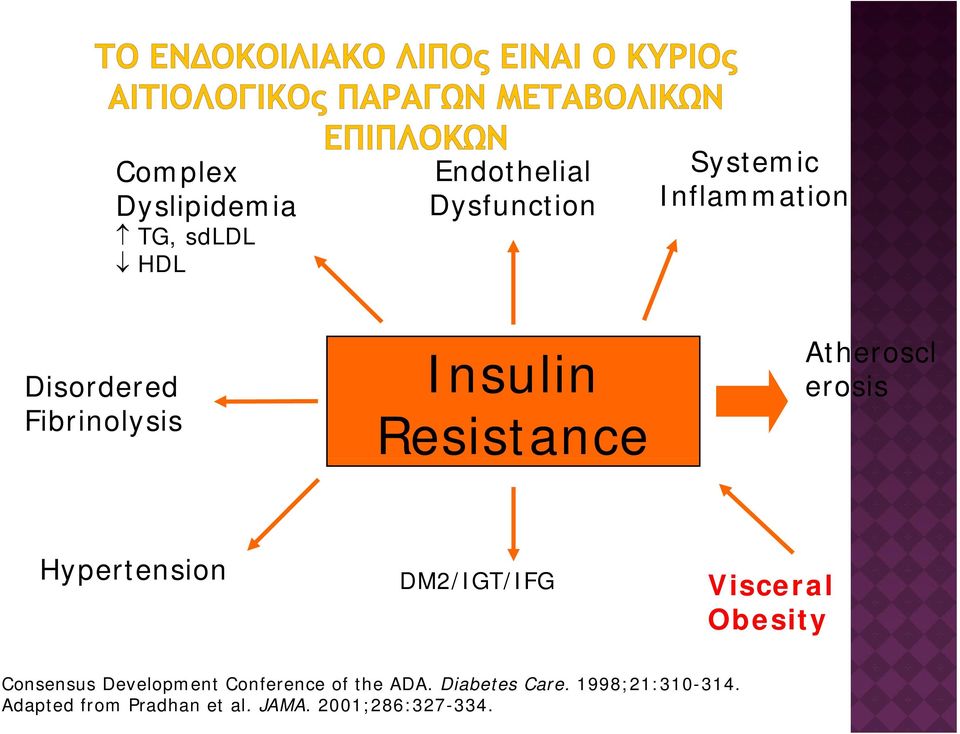 DM2/IGT/IFG Visceral Obesity Consensus Development Conference of the ADA.