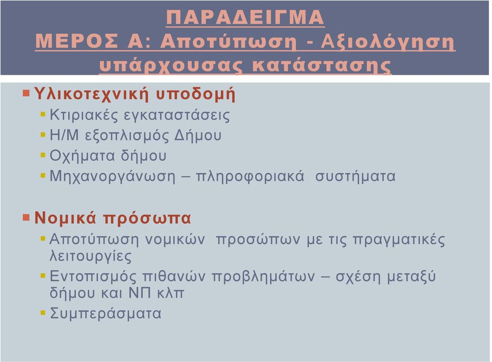πληροφοριακά συστήματα Νομικά πρόσωπα Αποτύπωση νομικών προσώπων με τις