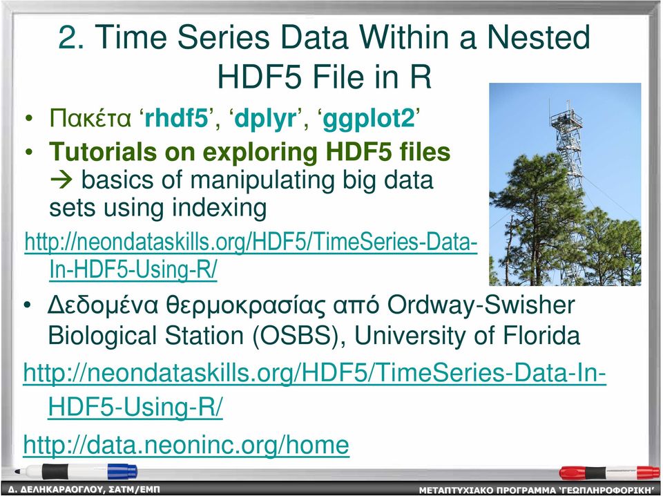 org/hdf5/timeseries-data- In-HDF5-Using-R/ εδοµέναθερµοκρασίαςαπό Ordway-Swisher Biological Station