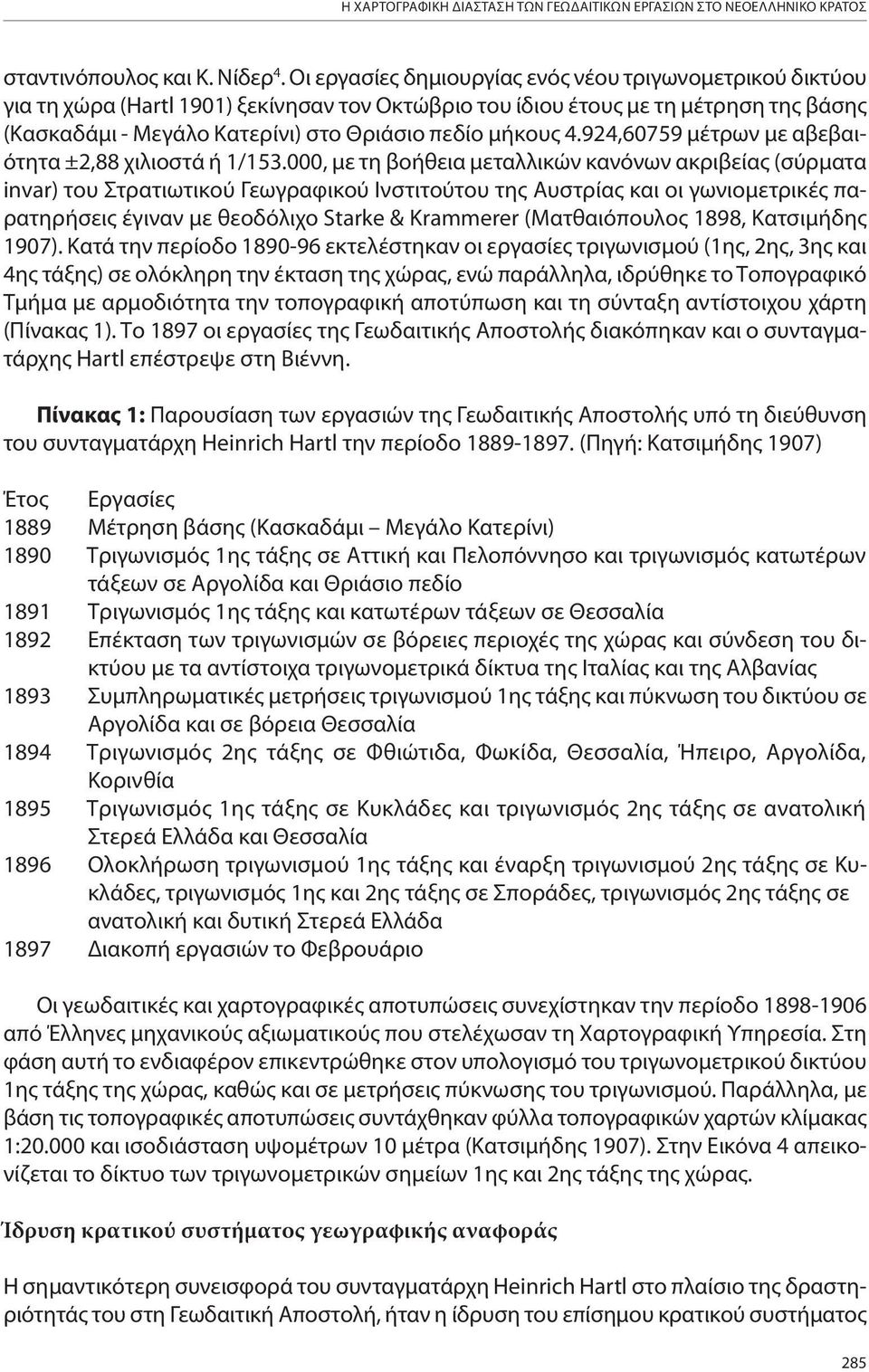 μήκους 4.924,60759 μέτρων με αβεβαιότητα ±2,88 χιλιοστά ή 1/153.