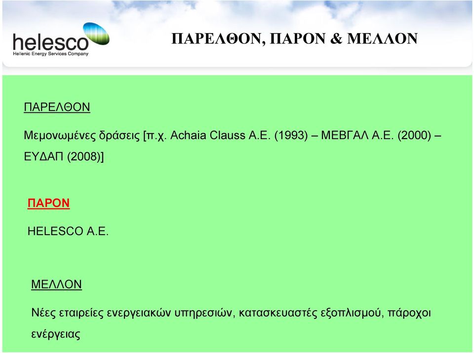 ΓΑΛ Α.Ε. (2000) ΕΥ ΑΠ (2008)] ΠΑΡΟΝ ΗEL