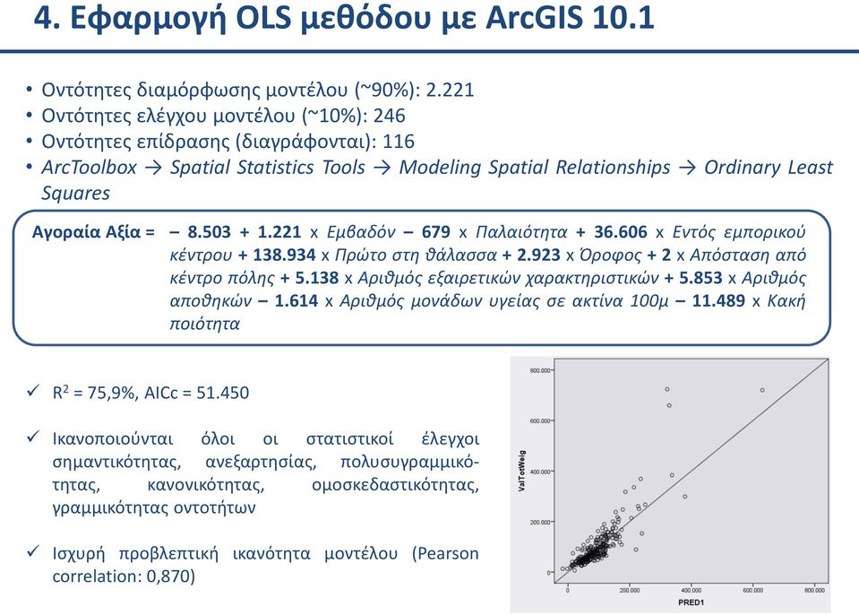 221 x Εμβαδόν 679 x Παλαιότητα + 36.606 x Εντός εμπορικού κέντρου + 138.934 x Πρώτο στη θάλασσα + 2.923 x Όροφος + 2 x Απόσταση από κέντρο πόλης + 5.138 x Αριθμός εξαιρετικών χαρακτηριστικών + 5.