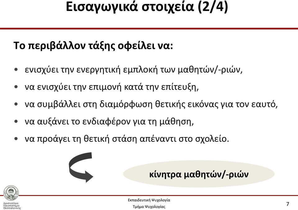 να συμβάλλει στη διαμόρφωση θετικής εικόνας για τον εαυτό, να αυξάνει το