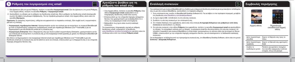 Ακολουθήστε τις οδηγίες για τη ρύθμιση της διεύθυνσης email σας. Εάν η ρύθμιση της διεύθυνσης email ολοκληρωθεί σωστά, θα λάβετε ένα μήνυμα επιβεβαίωσης.