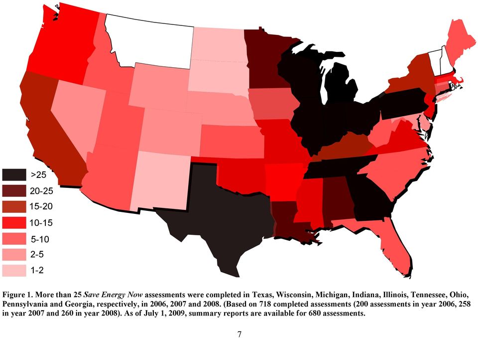 Illinois, Tennessee, Ohio, Pennsylvania and Georgia, respectively, in 2006, 2007 and 2008.