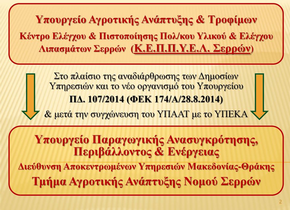 107/2014 (ΦΕΚ 174/Α/28.