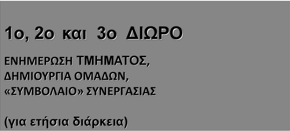 ΔΗΜΙΟΥΡΓΙΑ ΟΜΑΔΩΝ,