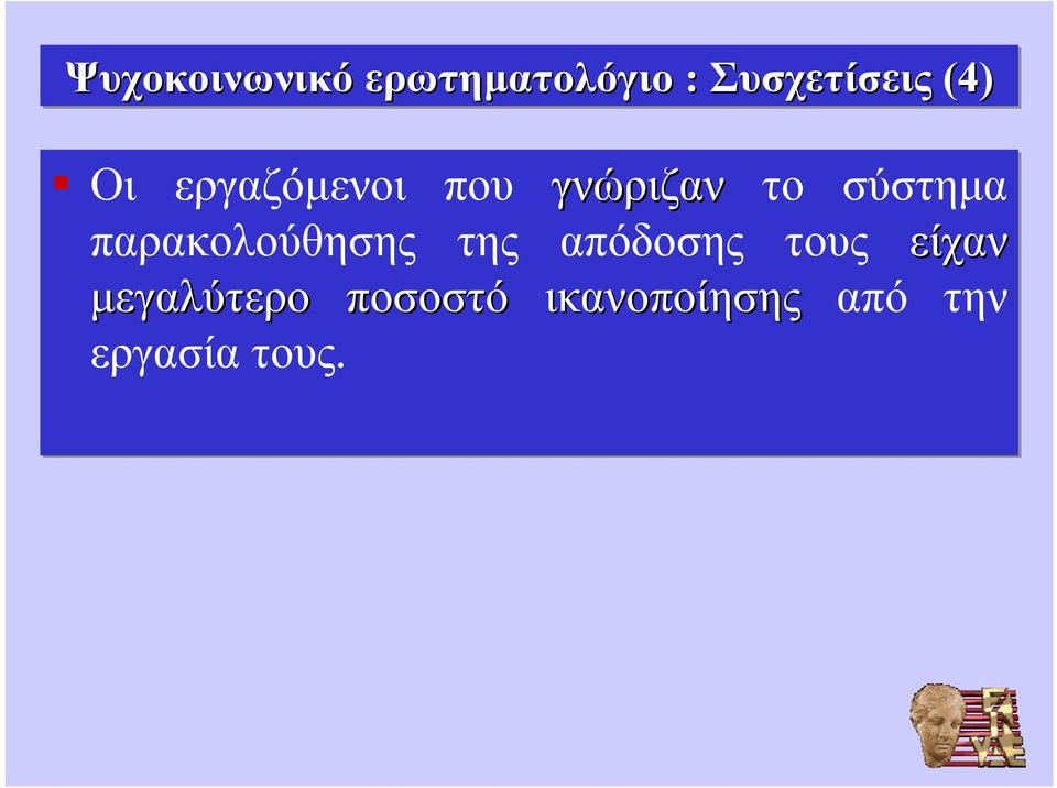 παρακολούθησης της απόδοσης τους είχαν