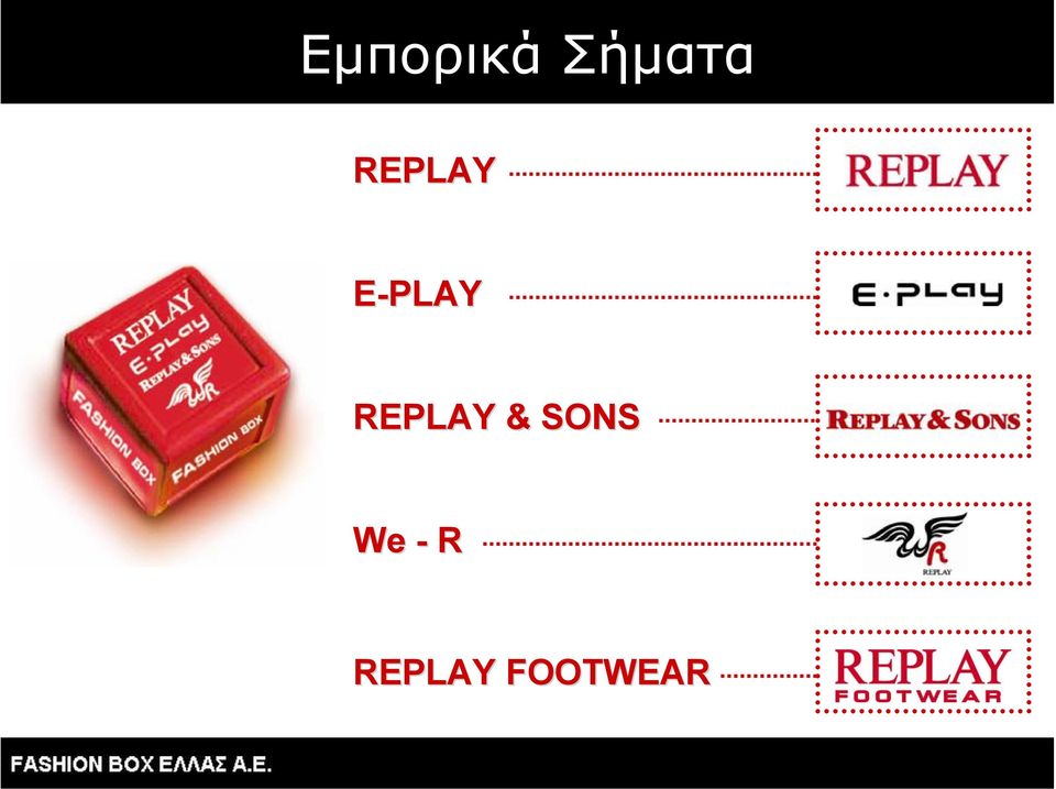 REPLAY & SONS We