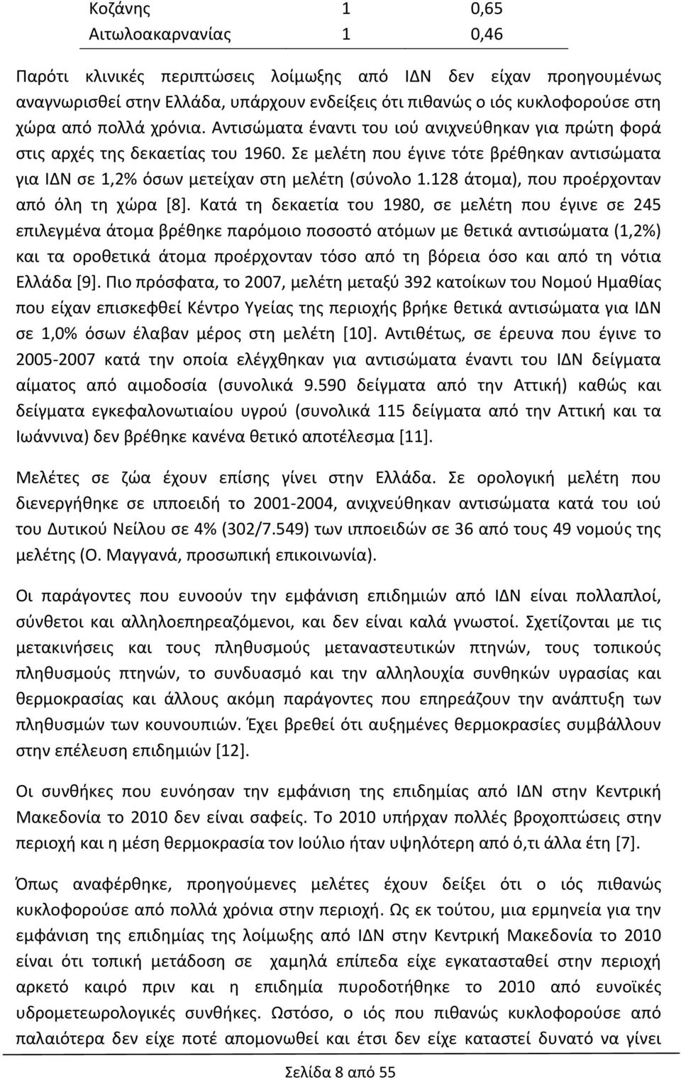 128 άτομα), που προέρχονταν από όλη τη χώρα [8].