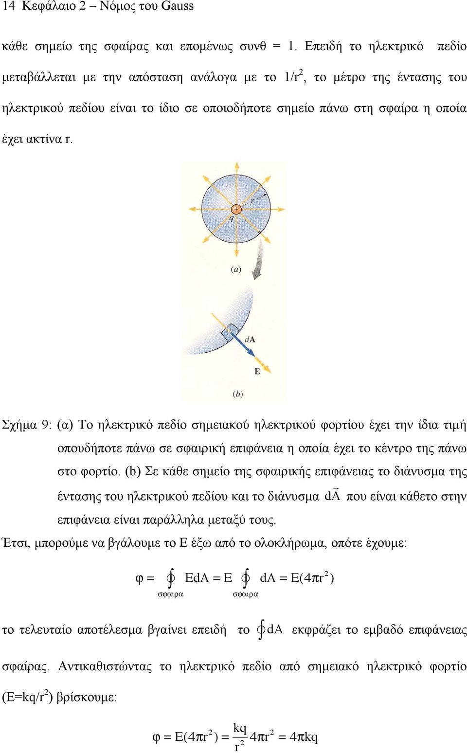 , μ μ μ μ, μ : = EdA = E da = E(4 r 2 ) μ