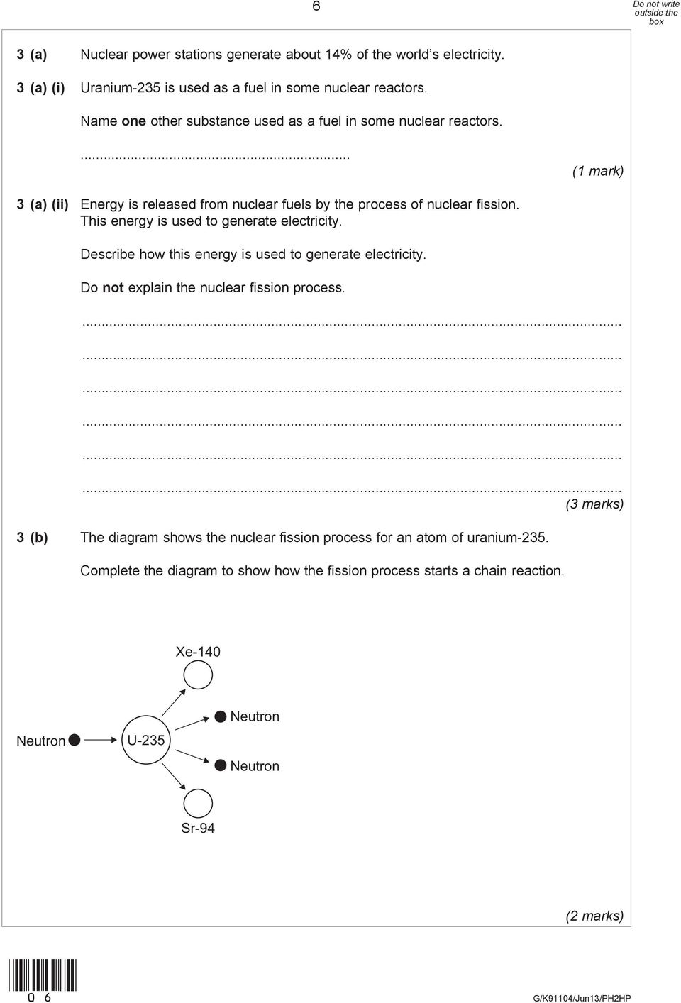 This energy is used to generate electricity. Describe how this energy is used to generate electricity. Do not explain the nuclear fission process.