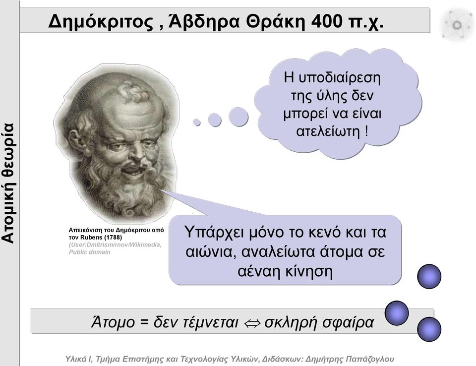 Απεηθόληζε ηνπ Δεκόθξηηνπ από ηνλ Rubens (1788)