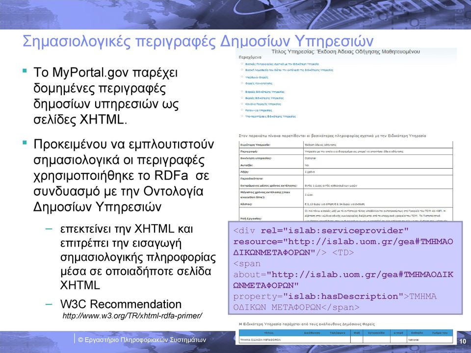 επιτρέπει την εισαγωγή σημασιολογικής πληροφορίας μέσα σε οποιαδήποτε σελίδα ΧΗΤΜL W3C Recommendation http://www.w3.