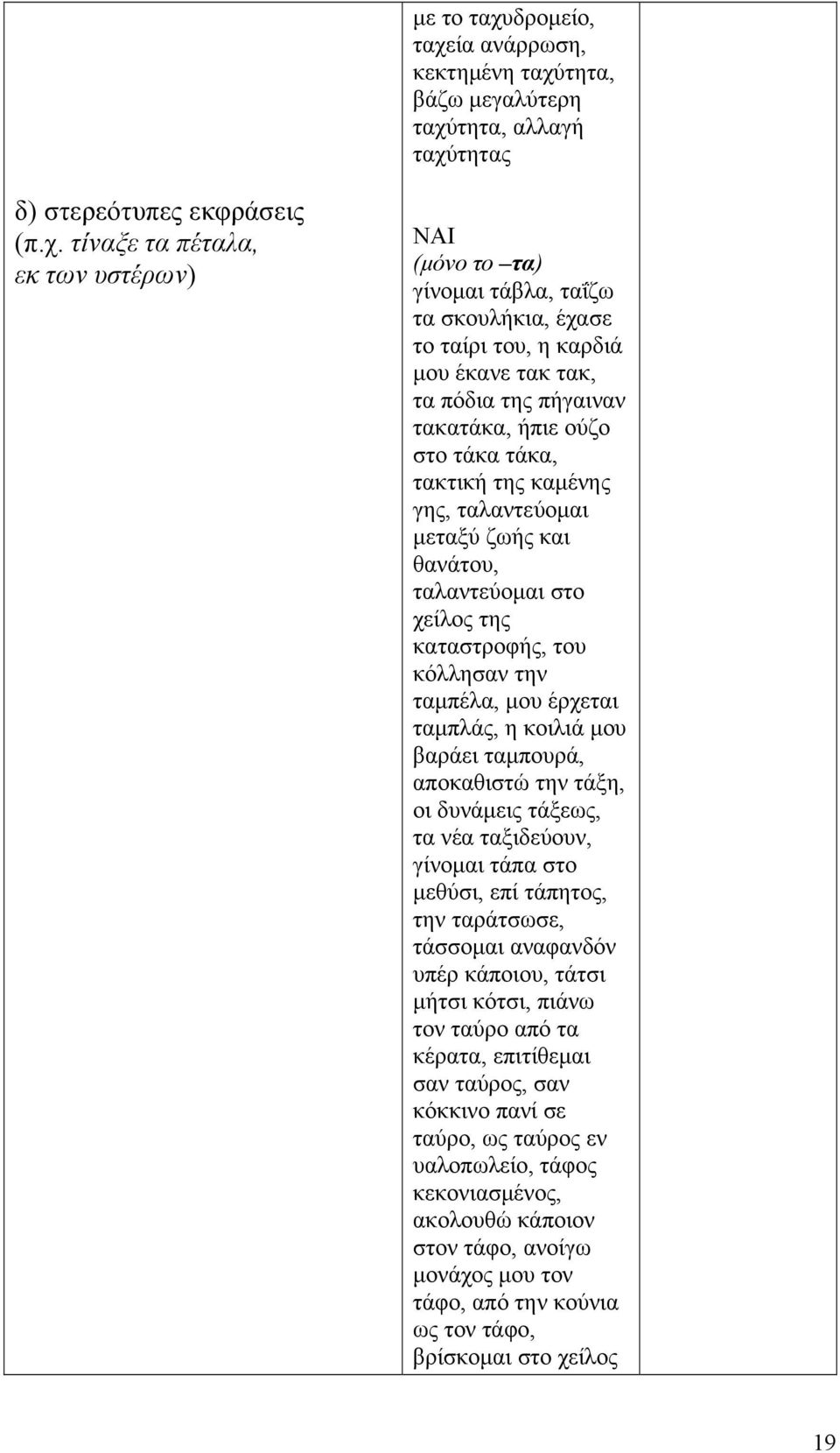 ία ανάρρωση, κεκτημένη ταχύ