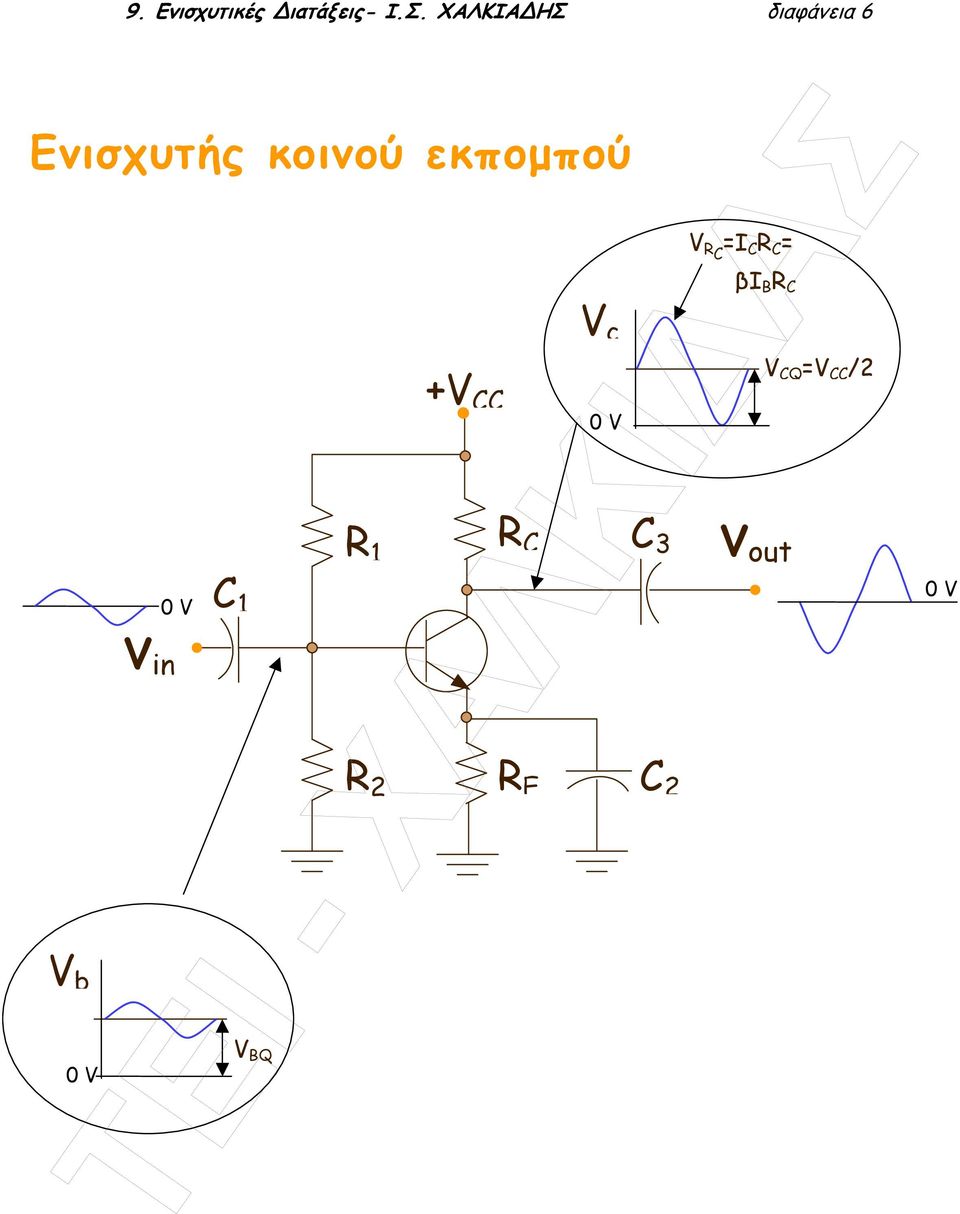 V b 0 V v in 0 V C 1 V BQ R 1 R 2 +V CC R C V c