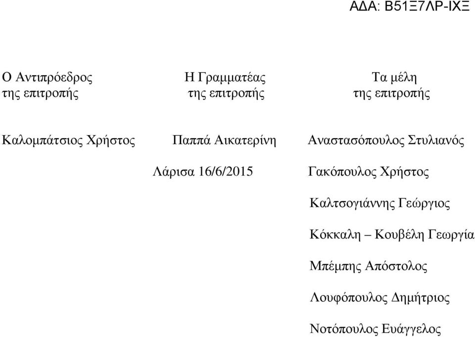 Στυλιανός Λάρισα 16/6/2015 Γακόπουλος Χρήστος Καλτσογιάννης Γεώργιος