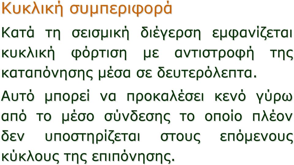 Αυτό μπορεί να προκαλέσει κενό γύρω από το μέσο σύνδεσης το