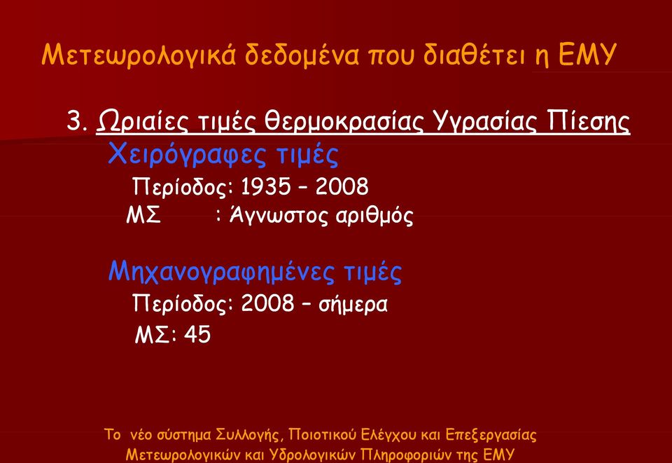 2008 ΜΣ : Άγνωστος αριθμός Μηχανογραφημένες τιμές Περίοδος: 2008 σήμερα ΜΣ: