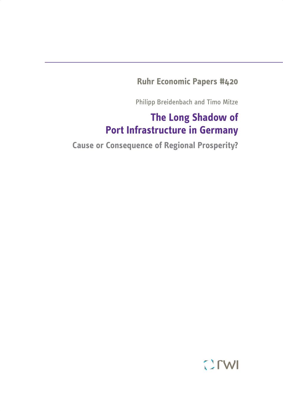 Shadow of Port Infrastructure in