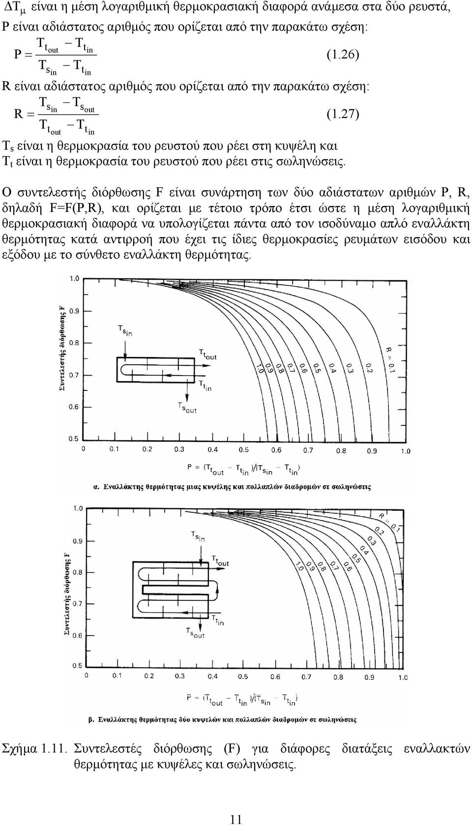 27) t out t s είναι η θερµοκρασία του ρευστού που ρέει στη κυψέλη και t είναι η θερµοκρασία του ρευστού που ρέει στις σωληνώσεις.