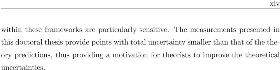 with total uncertainty smaller than that of the theory predictions,