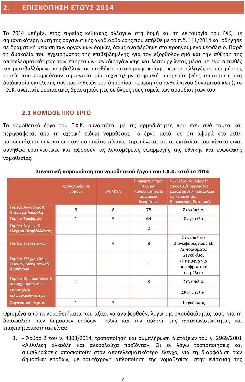 περιβάλλον, σε συνθήκες οικονομικής κρίσης και με αλλαγές σε επί μέρους τομείς που επηρεάζουν σημαντικά μία τεχνική/εργαστηριακή υπηρεσία (νέες απαιτήσεις στη διαδικασία εκτέλεσης των προμηθειών του