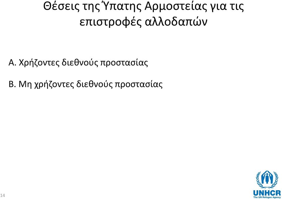 Χρήζοντες διεθνούς προστασίας Β.