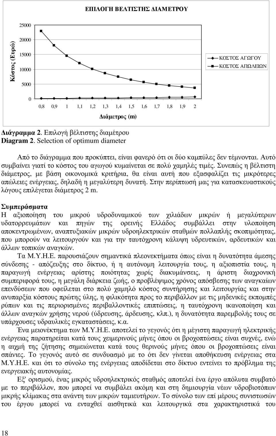 Αυτό συµβαίνει γιατί το κόστος του αγωγού κυµαίνεται σε πολύ χαµηλές τιµές.