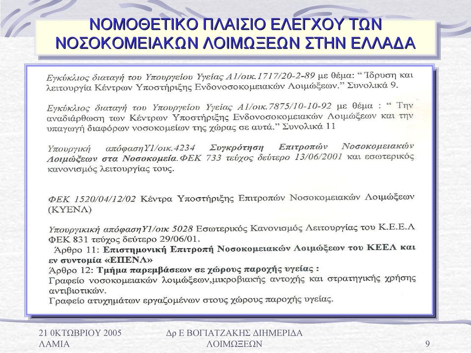 ΤΩΝ ΝΟΣΟΚΟΜΕΙΑΚΩΝ