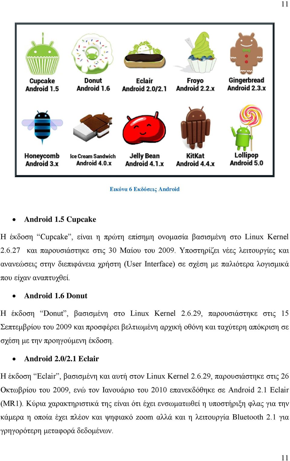 6 Donut Η έκδοση Donut, βασισμένη στο Linux Kernel 2.6.29, παρουσιάστηκε στις 15 Σεπτεμβρίου του 2009 και προσφέρει βελτιωμένη αρχική οθόνη και ταχύτερη απόκριση σε σχέση με την προηγούμενη έκδοση.