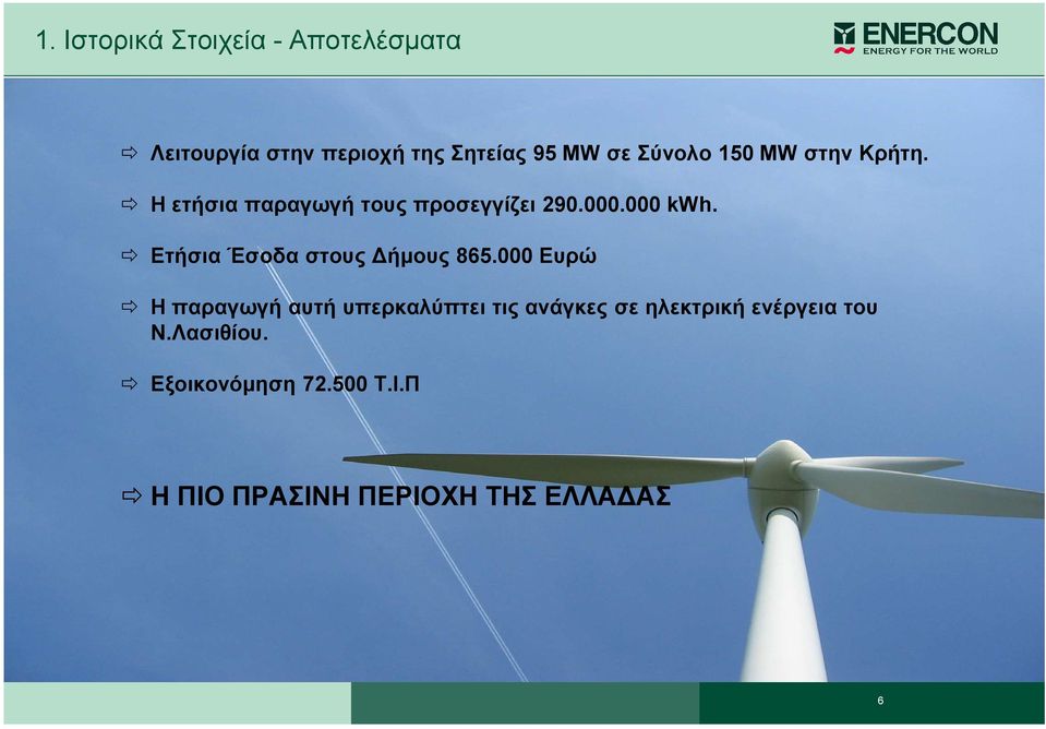 Ετήσια Έσοδα στους ήµους 865.