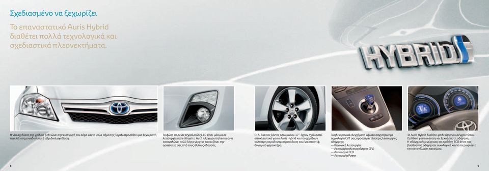 Τα φώτα πορείας τεχνολογίας LED είναι μόνιμα σε λειτουργία όταν οδηγείτε. Αυτή η ξεχωριστή λειτουργία καταναλώνει πολύ λίγη ενέργεια και αυξάνει την ορατότητα σας από τους άλλους οδηγούς.