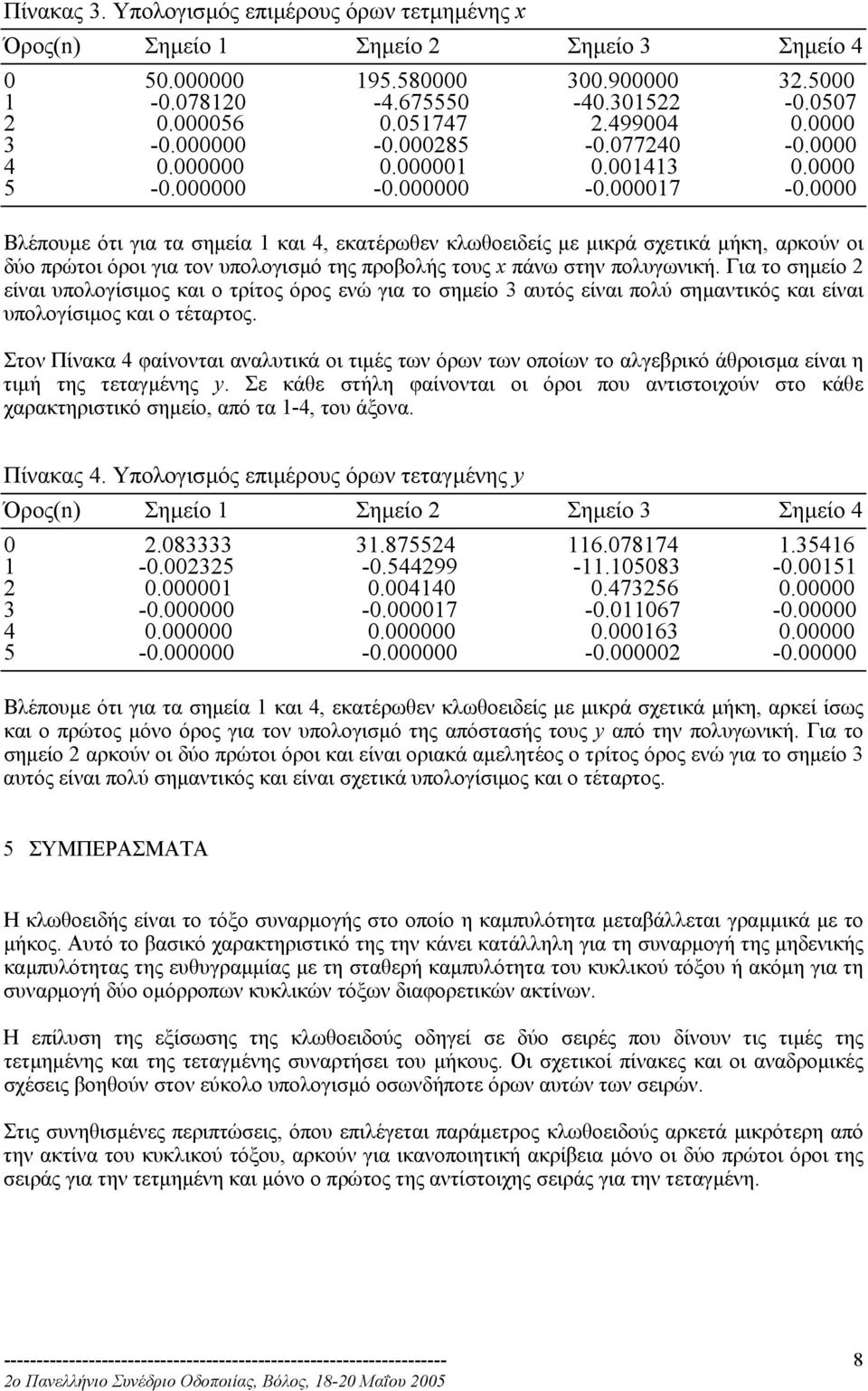 Για το σηµείο είναι υπολογίσιµος και ο τρίτος όρος ενώ για το σηµείο 3 αυτός είναι πολύ σηµαντικός και είναι υπολογίσιµος και ο τέταρτος.