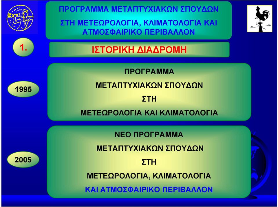 ΚΑΙ ΚΛΙΜΑΤΟΛΟΓΙΑ ΝΕΟ ΠΡΟΓΡΑΜΜΑ 2005 ,