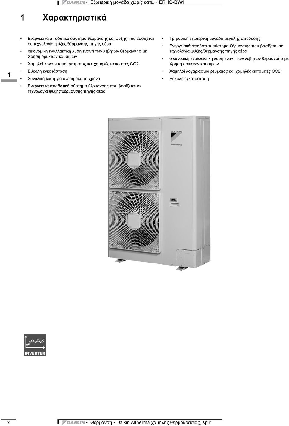 Ενεργειακά αποδοτικό σύστημα θέρμανσης που βασίζεται σε τεχνολογία ψύξης/θέρμανσης πηγής αέρα Τριφασική εξωτερική μονάδα μεγάλης απόδοσης Ενεργειακά αποδοτικό σύστημα θέρμανσης που βασίζεται σε