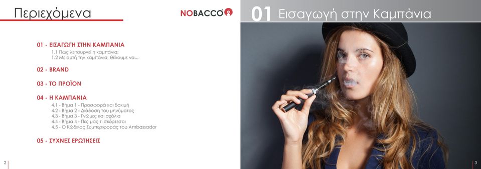 .. 02 - BRAND 03 - ΤΟ ΠΡΟΪΟΝ 04 - Η ΚΑΜΠΑΝΙΑ 4.1 - Βήμα 1 - Προσφορά και δοκιμή 4.