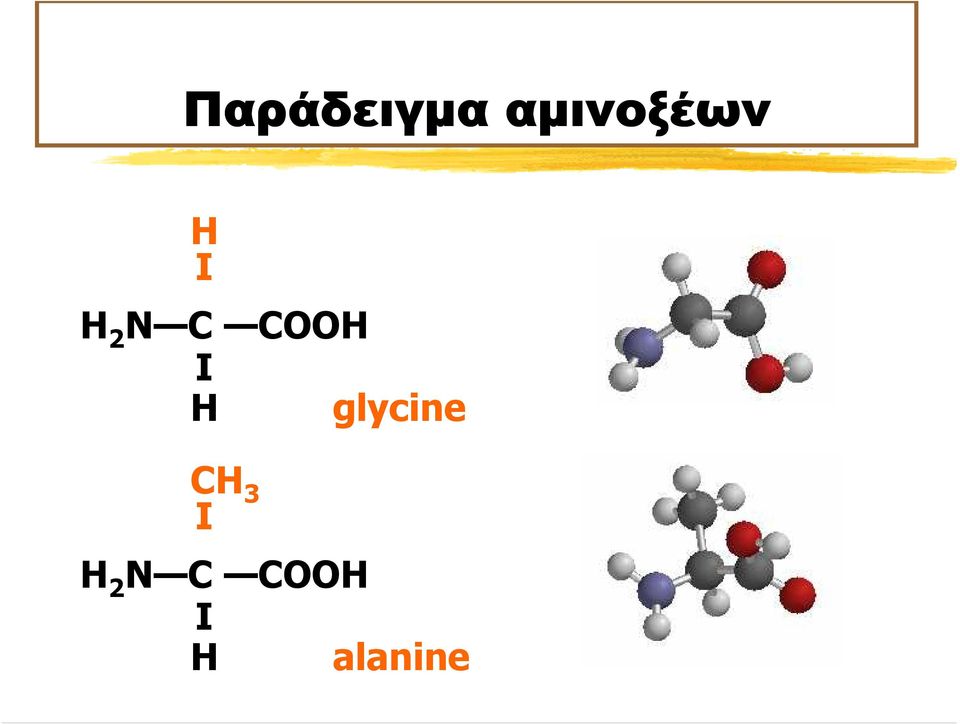 glycine CH 3 I H 2 N