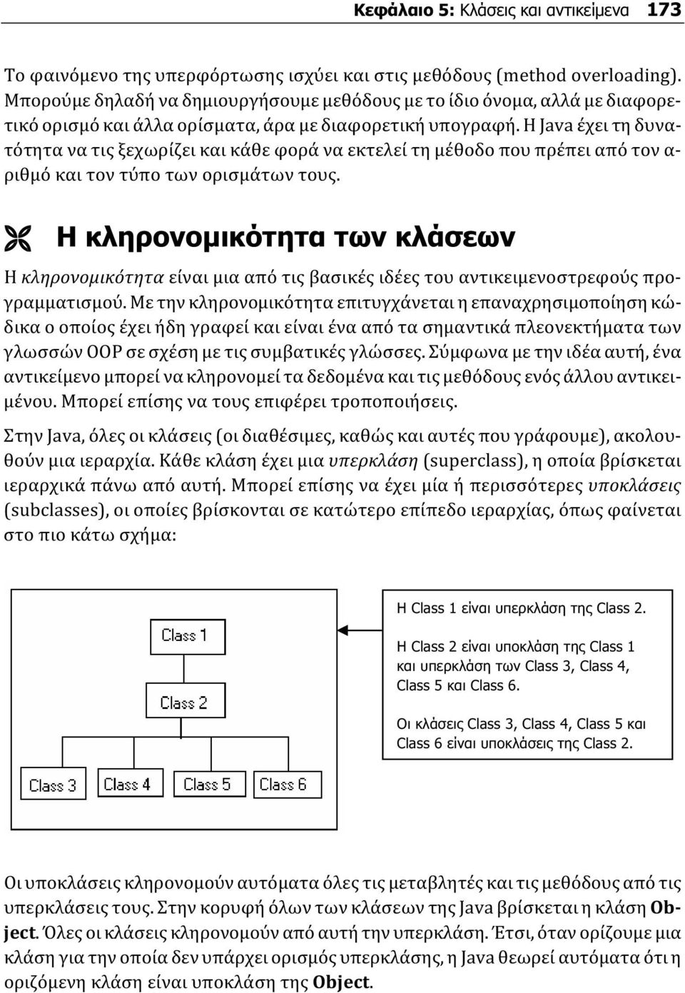 Η Java έχει τη δυνατότητα να τις ξεχωρίζει και κάθε φορά να εκτελεί τη μέθοδο που πρέπει από τον α- ριθμό και τον τύπο των ορισμάτων τους.