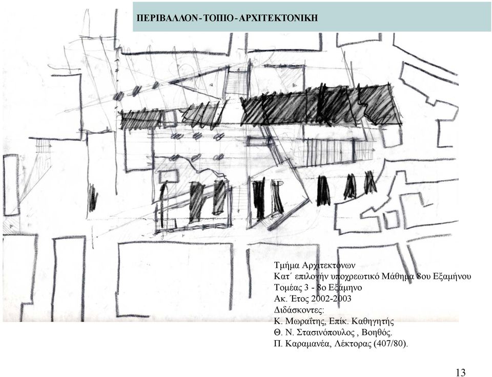 Εξάμηνο Ακ. Έτος 2002-2003 Κ. Μωραΐτης, Επίκ. Καθηγητής Θ.
