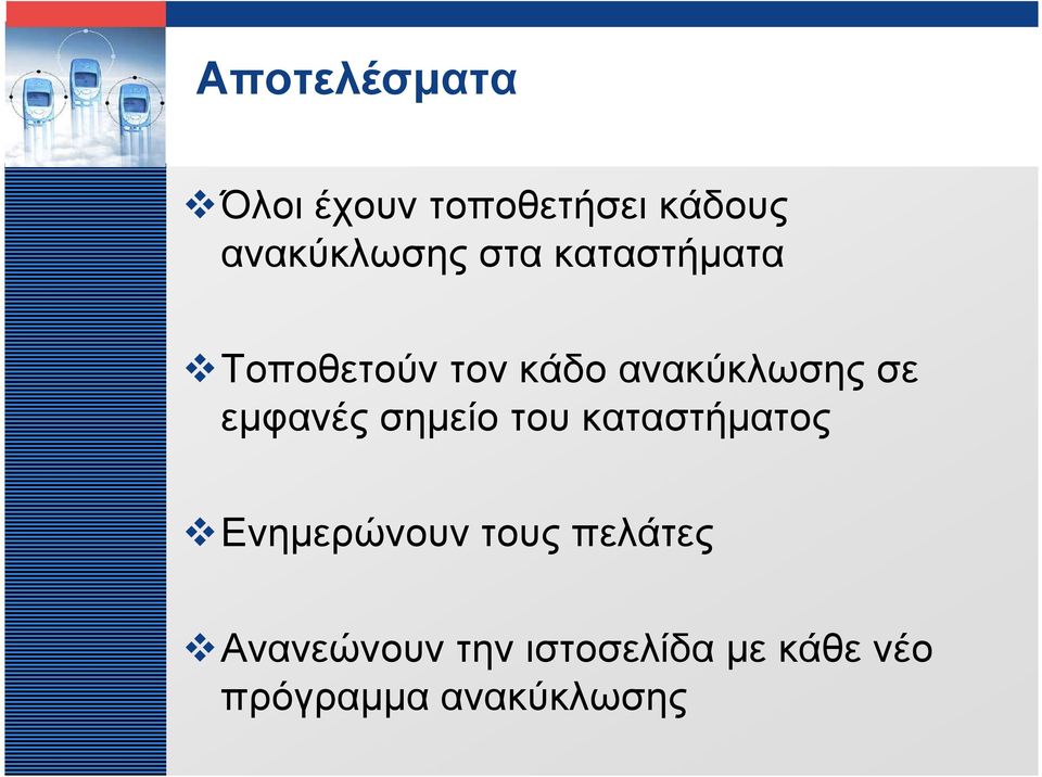 εµφανές σηµείο του καταστήµατος Ενηµερώνουν τους