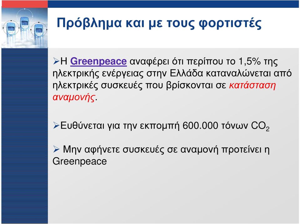 συσκευές που βρίσκονται σε κατάσταση αναµονής.