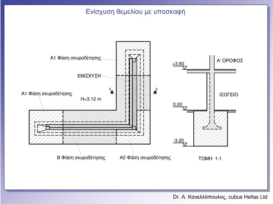 60 Α' ΟΡΟΦΟΣ Α1 Φάση σκυροδέτησης H=3.