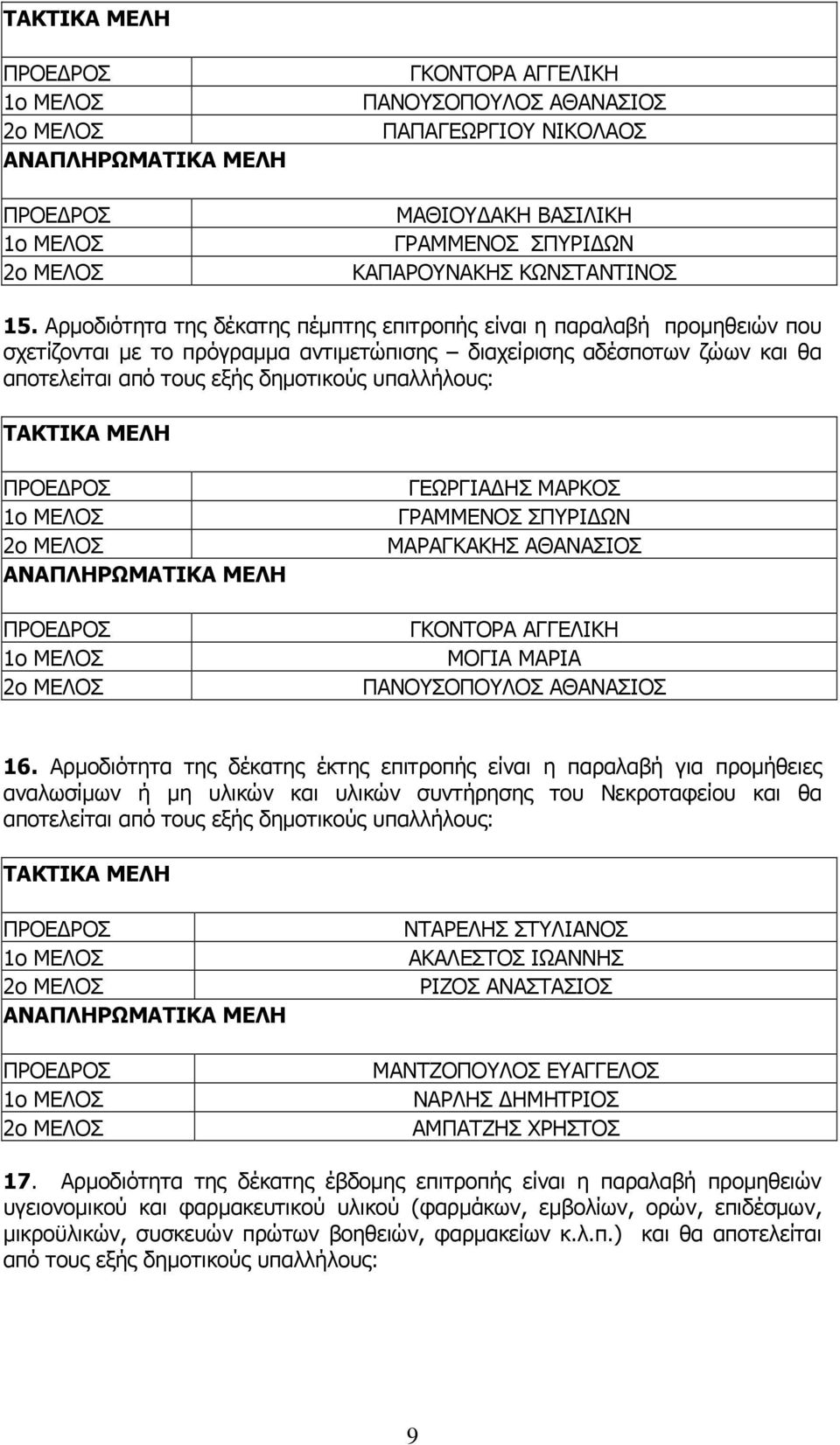 ΓΕΩΡΓΙΑΔΗΣ ΜΑΡΚΟΣ ΓΡΑΜΜΕΝΟΣ ΣΠΥΡΙΔΩΝ ΜΑΡΑΓΚΑΚΗΣ ΑΘΑΝΑΣΙΟΣ ΓΚΟΝΤΟΡΑ ΑΓΓΕΛΙΚΗ ΜΟΓΙΑ ΜΑΡΙΑ ΠΑΝΟΥΣΟΠΟΥΛΟΣ ΑΘΑΝΑΣΙΟΣ 16.