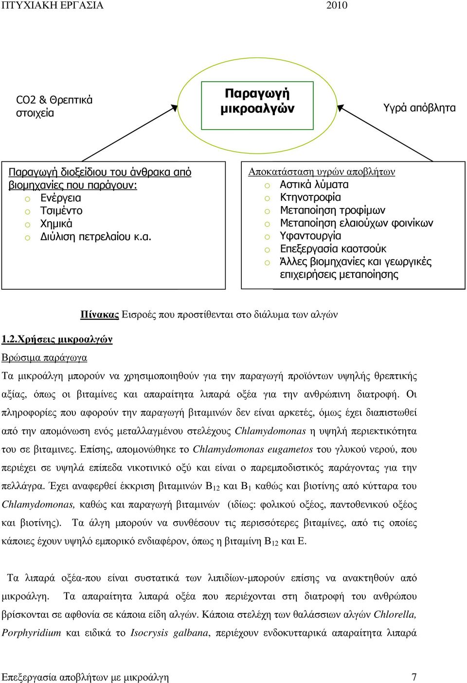 Κτηνοτροφία o Μεταποίηση τροφίµων o Μεταποίηση ελαιούχων φοινίκων o Υφαντουργία o Επεξεργασία καοτσούκ o Άλλες βιοµηχανίες και γεωργικές επιχειρήσεις µεταποίησης Πίνακας Εισροές που προστίθενται στο