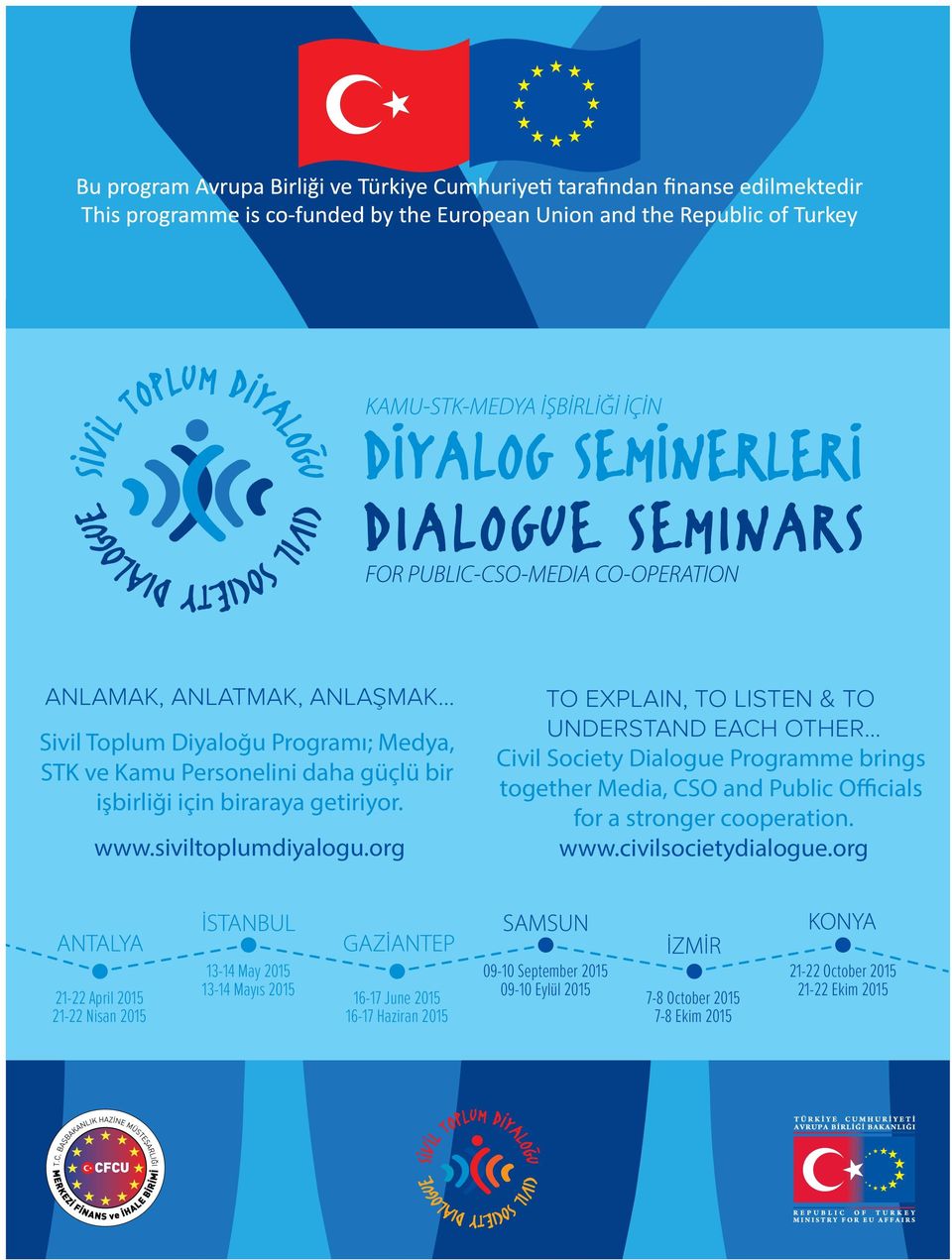 .. Civil Society Dialogue Programme brings together Media, CSO and Public Officials for a stronger cooperation. www.civilsocietydialogue.