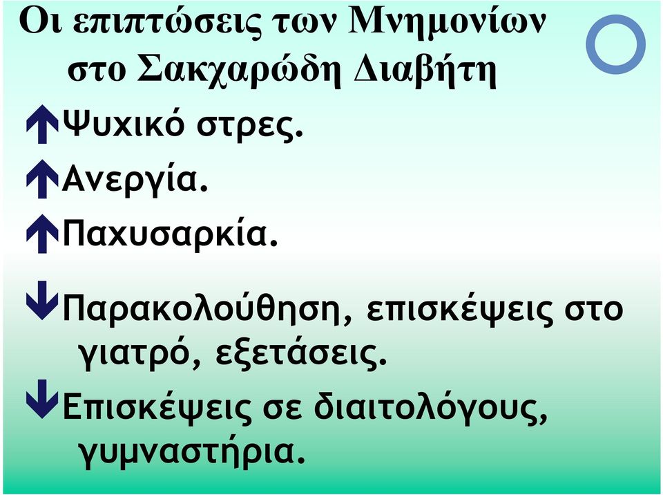 Παρακολούθηση, επισκέψεις στο γιατρό,